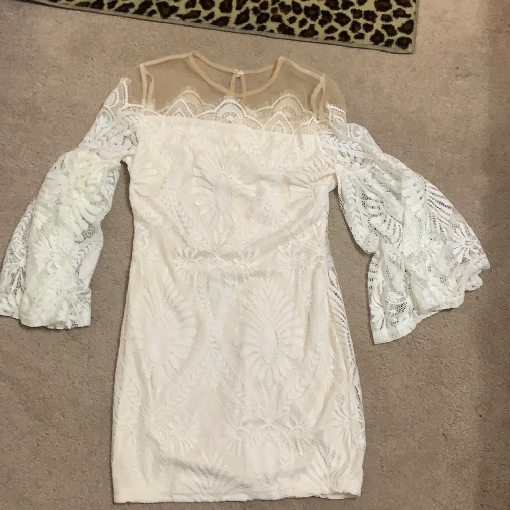 White lace dress